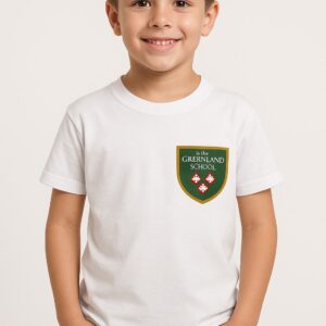 Camiseta blanca manga corta Greenland