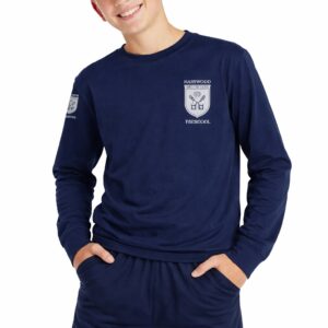 Camiseta azul manga larga Harwood