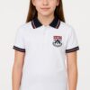 Remera polo blanca manga corta Clifton