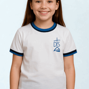 Camiseta blanca manga corta