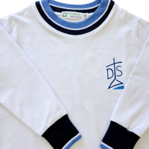 Camiseta blanca manga larga La Mennais