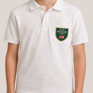 Remera polo blanca manga corta Greenland
