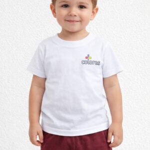 Camiseta blanca manga corta Colores